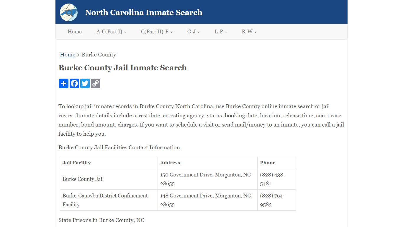 Burke County Jail Inmate Search