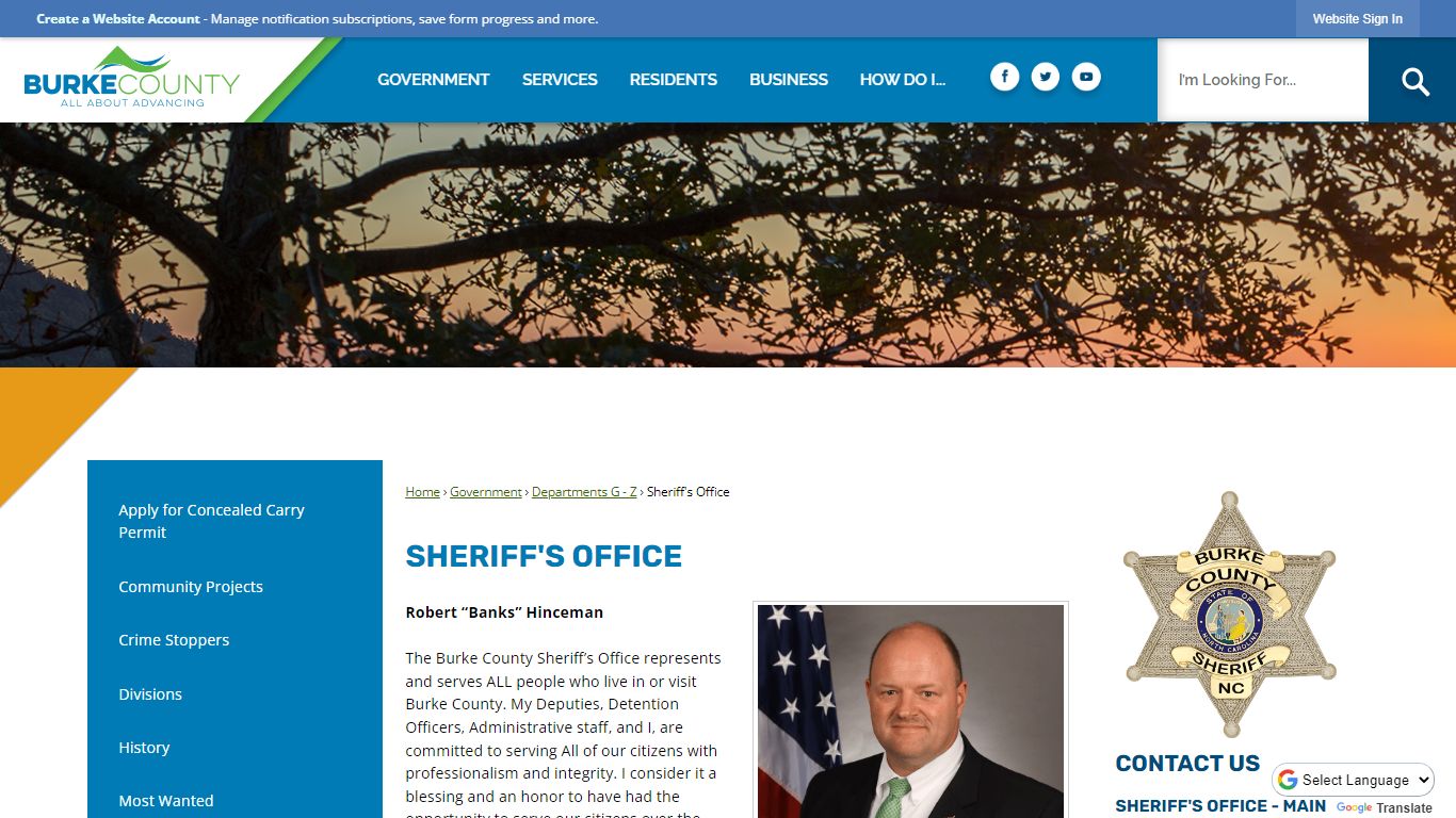 Sheriff's Office | Burke County, NC